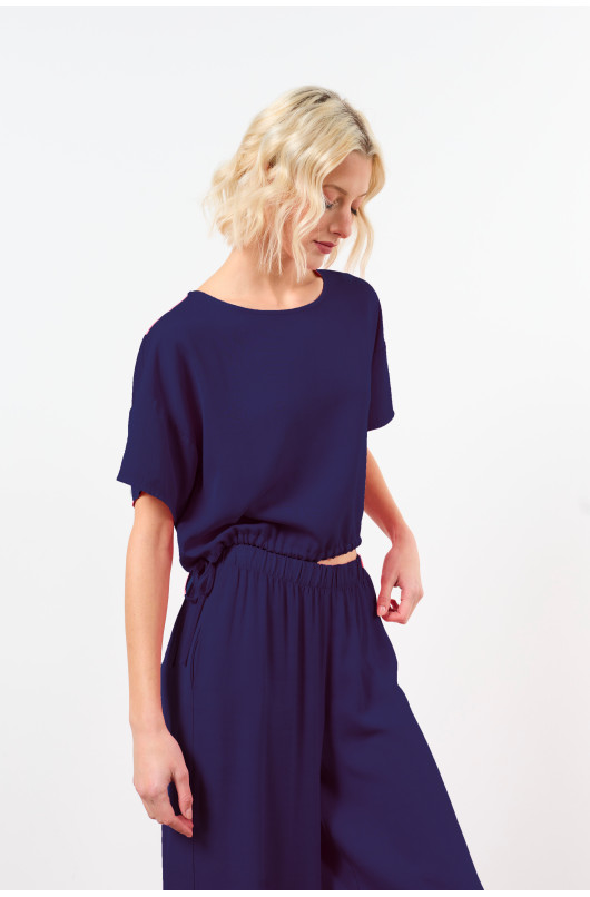 blouse manches courtes resserre taille - 8 - Love@me - 8 