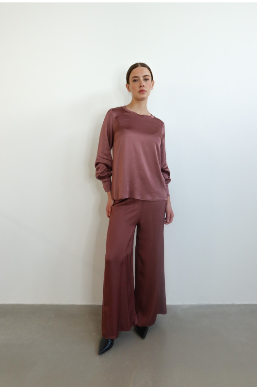 blouse col rond manches longues - 11