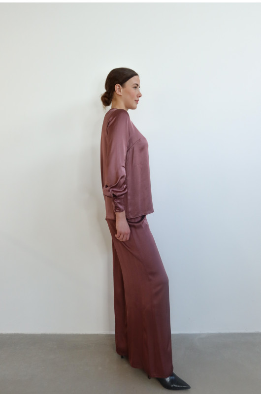 blouse col rond manches longues - 12