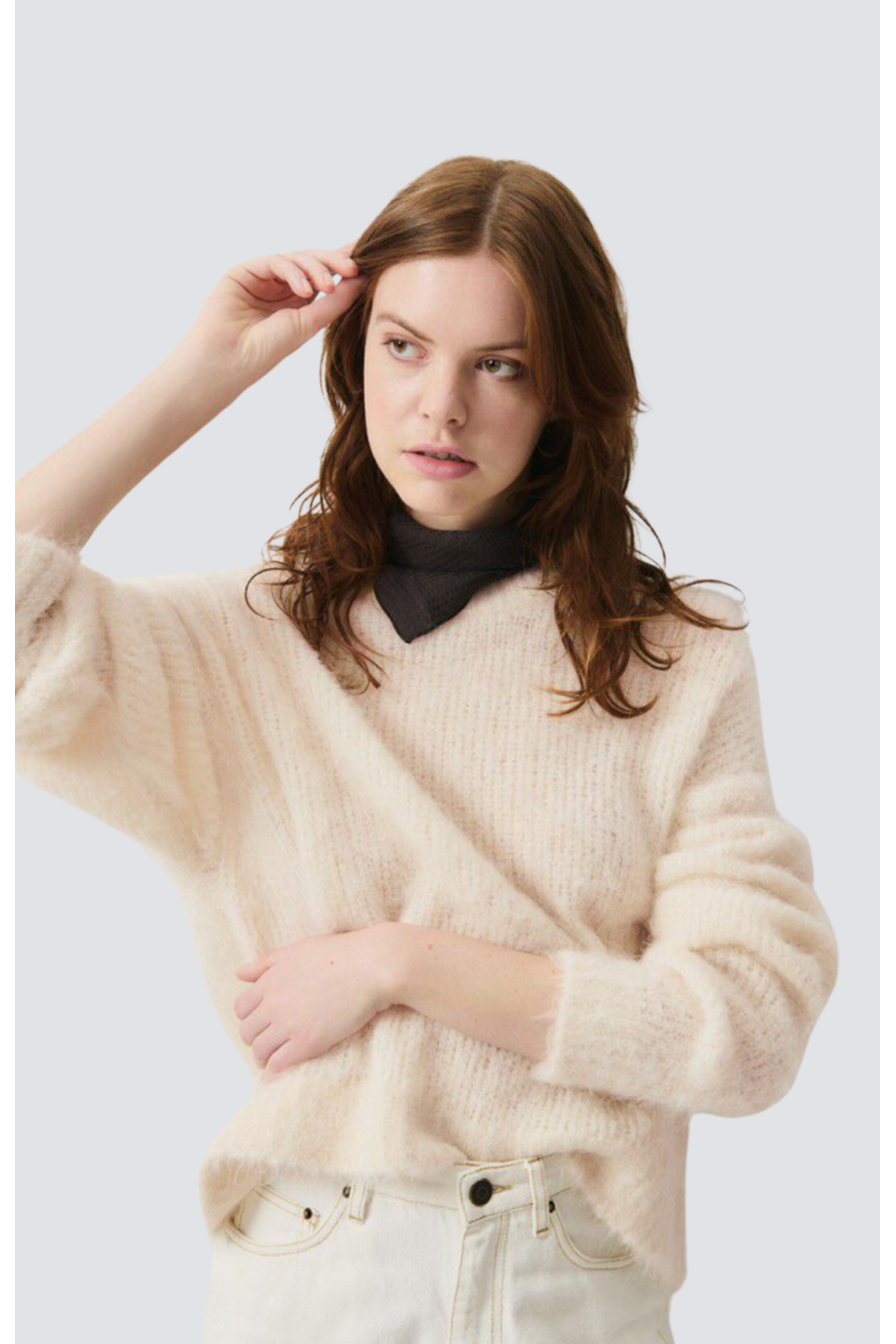 MOHAIR WOOL CREWNECK SWEATER - 10