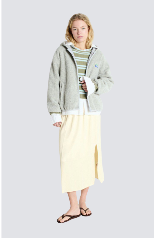 veste ample bouclettes zippée - 5