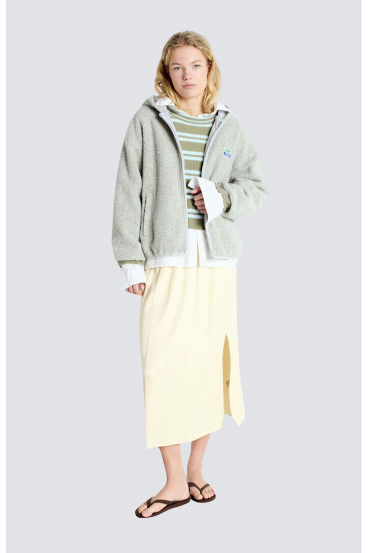 veste ample bouclettes zippée - 5