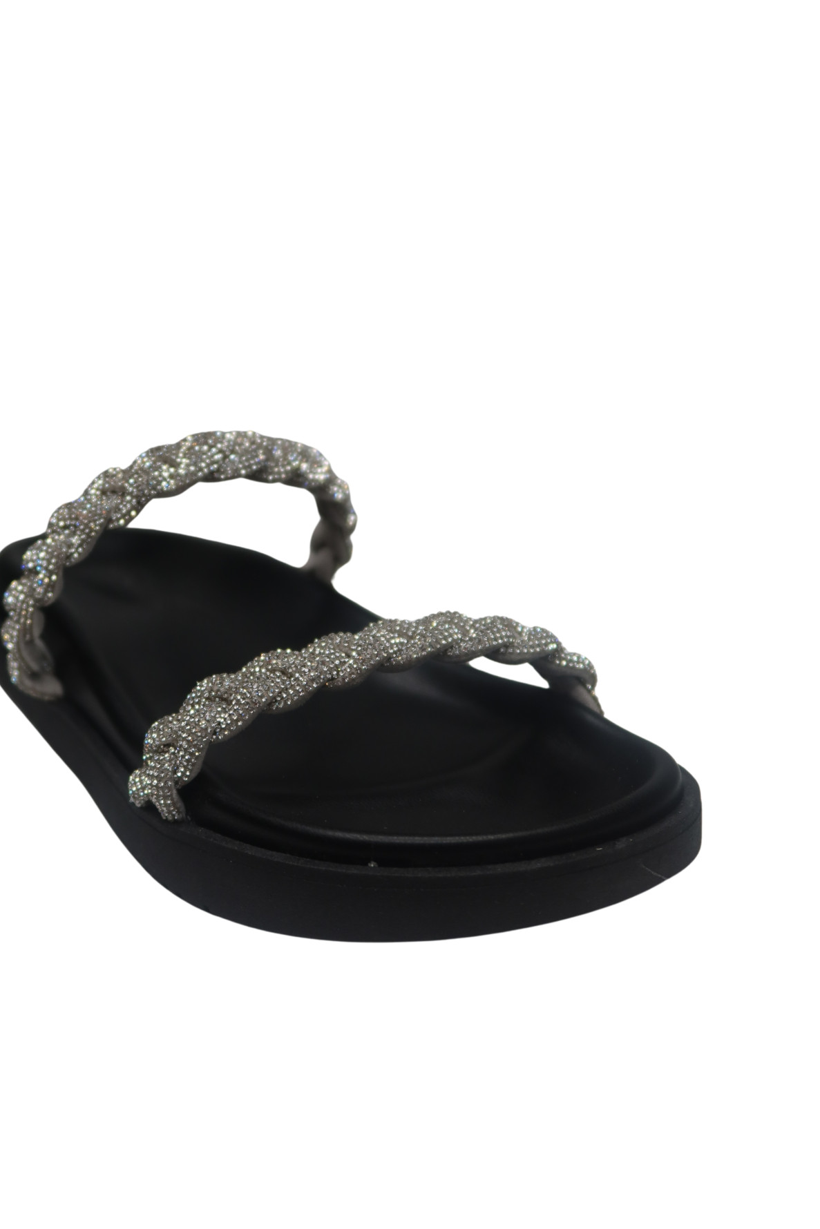 mule plate ouverte tresse glitter - 4