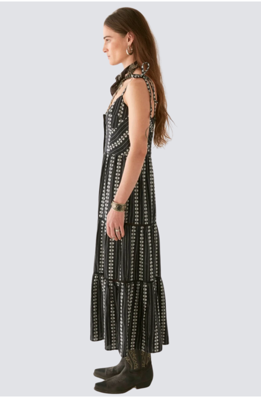 robe longue a bretelles - 4