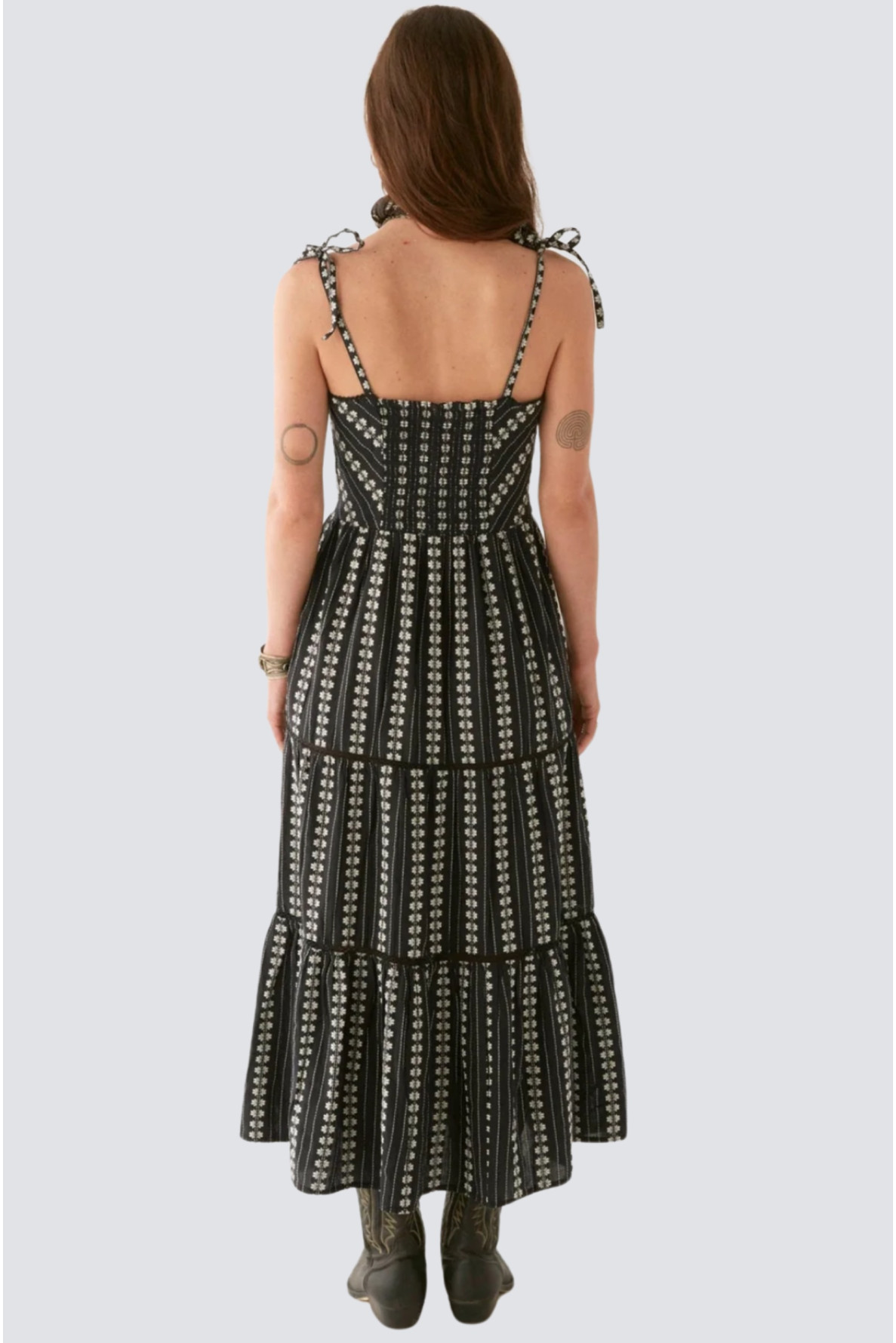robe longue a bretelles - 3