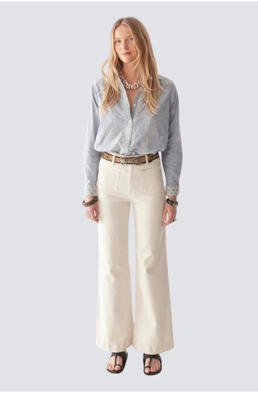 pantalon uni avec poches avant - 6