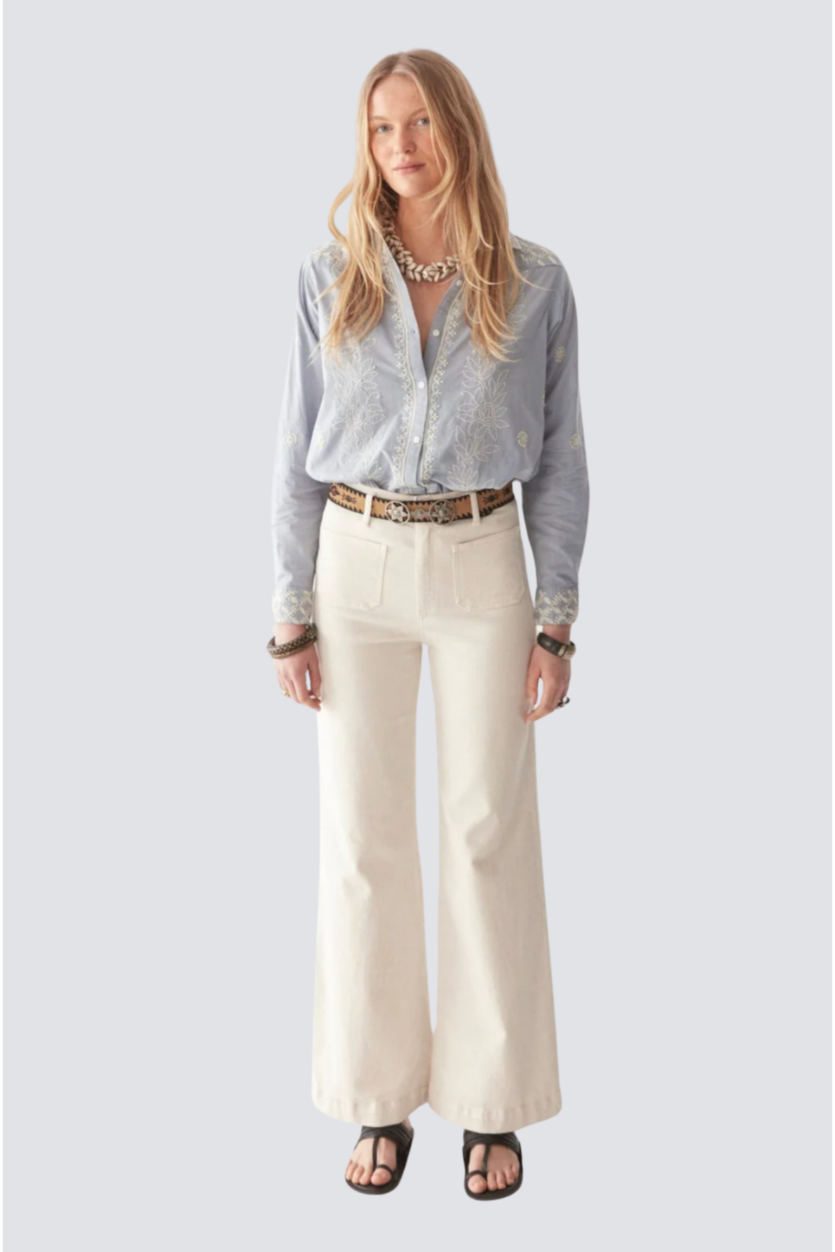 pantalon uni avec poches avant - 6