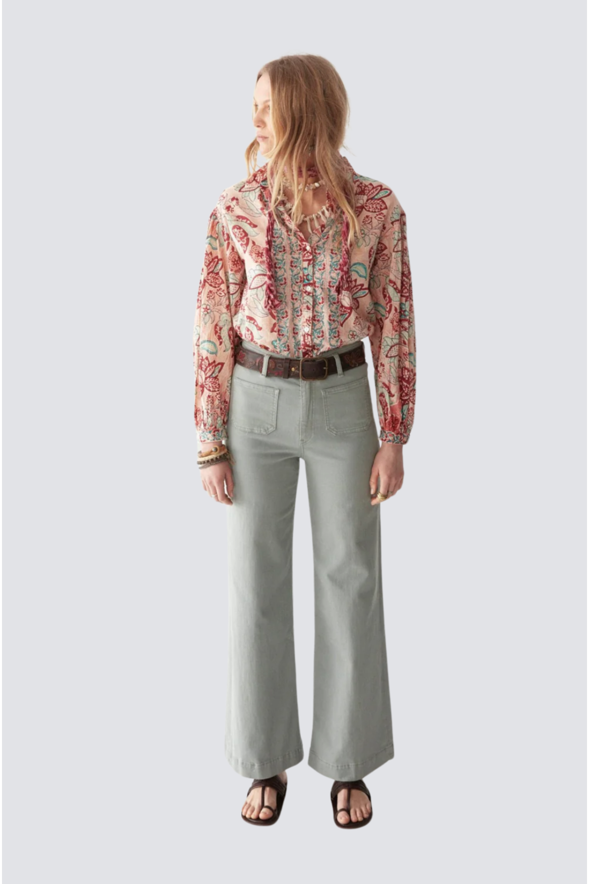 pantalon uni avec poches avant - 2