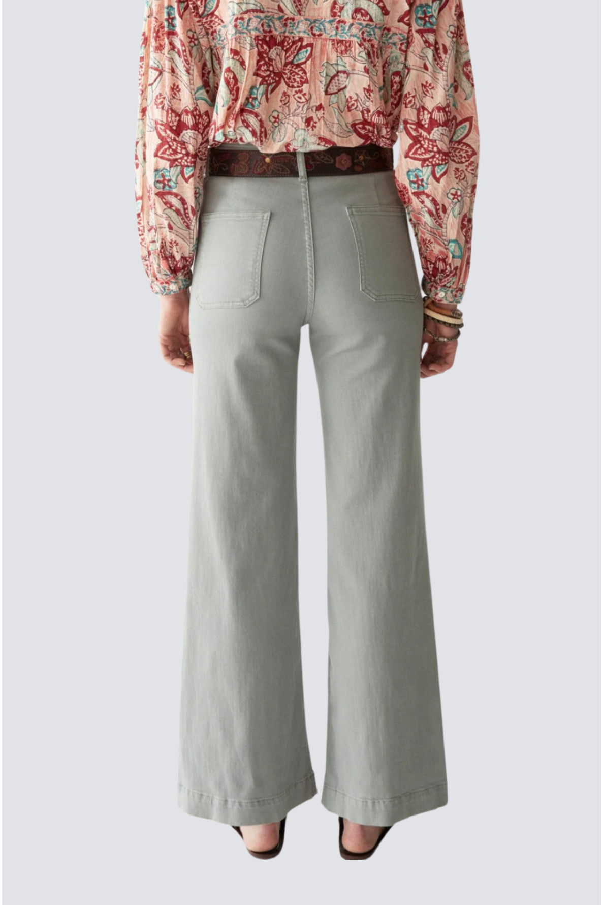 pantalon uni avec poches avant - 4