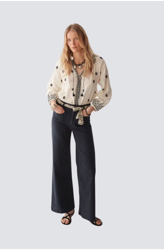 blouse en coton avec broderie - 4