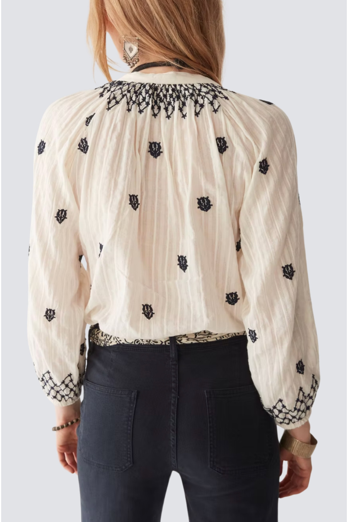 blouse en coton avec broderie - 3