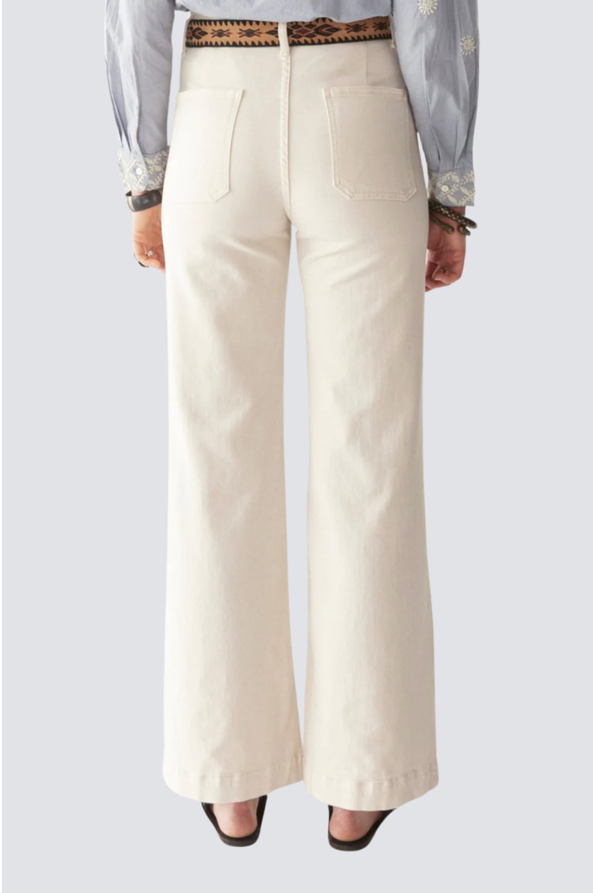 pantalon uni avec poches avant - 8