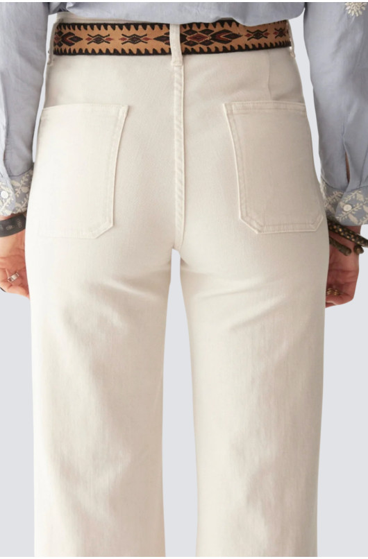 pantalon uni avec poches avant - 7
