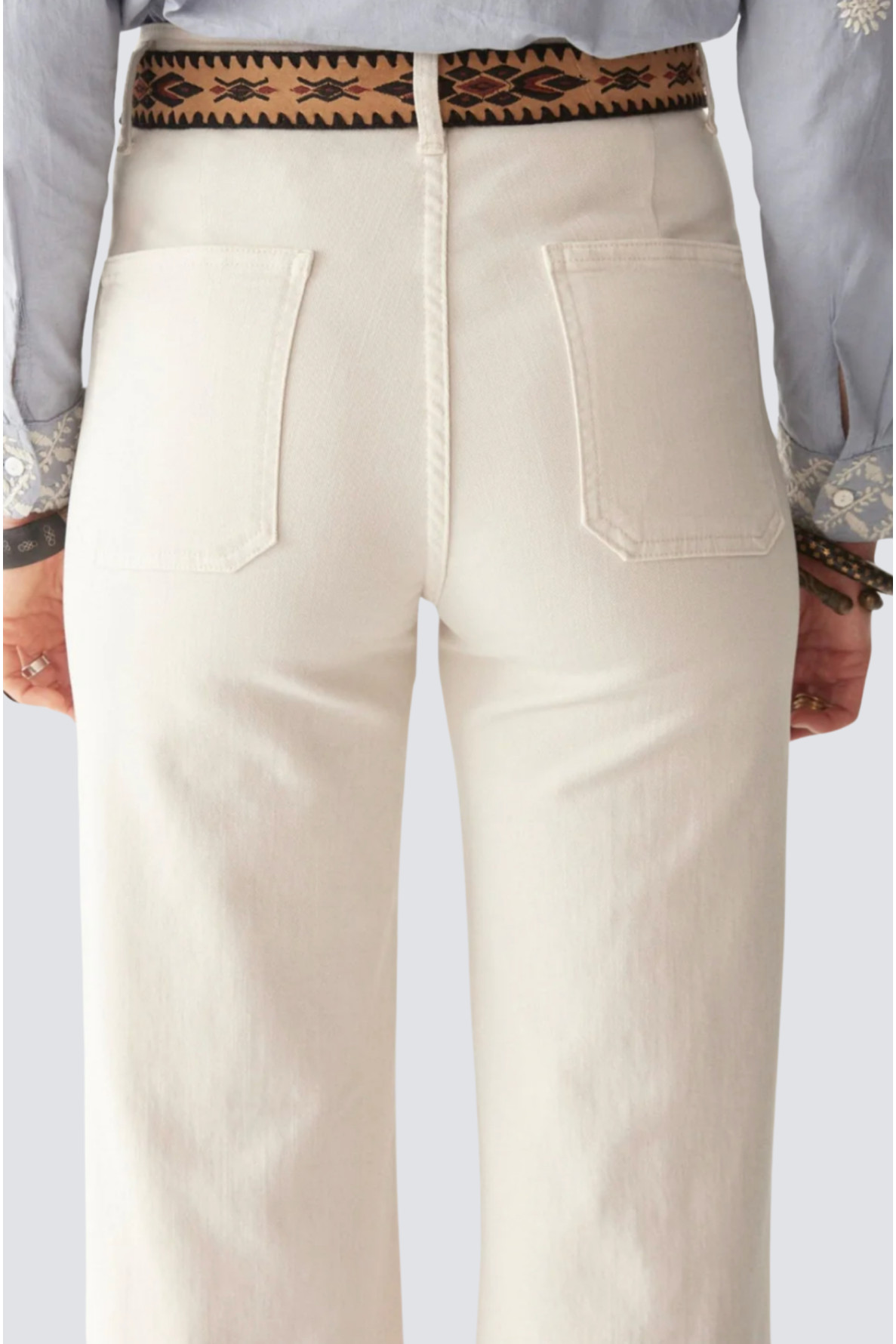 pantalon uni avec poches avant - 7