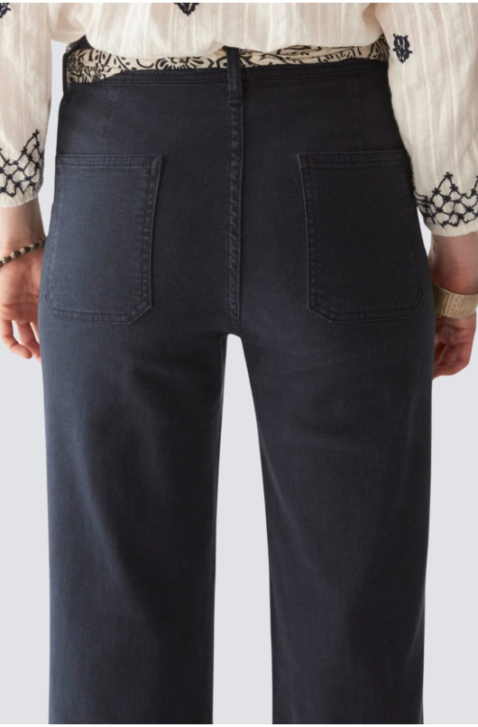 pantalon uni avec poches avant - 12