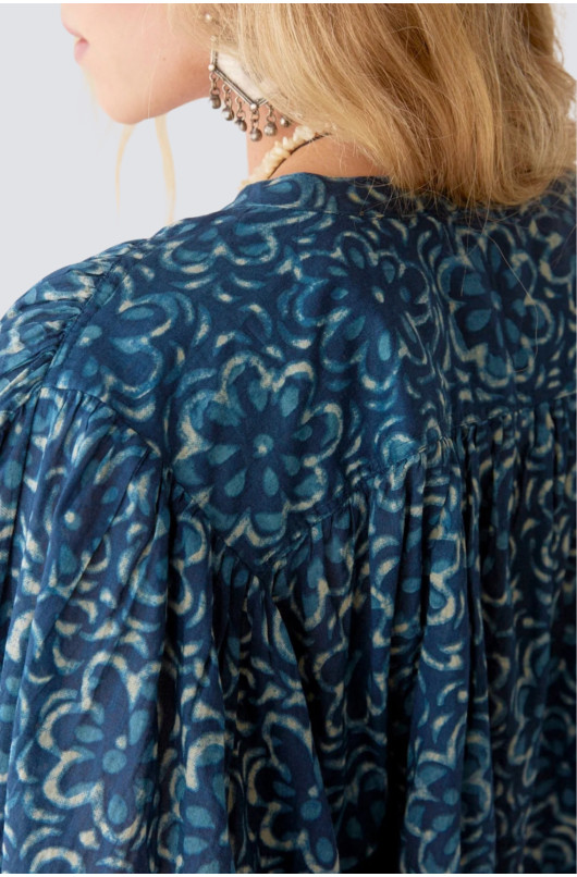 blouse boutonnée imprimé en coton - 3 - Maison Hotel - 3 