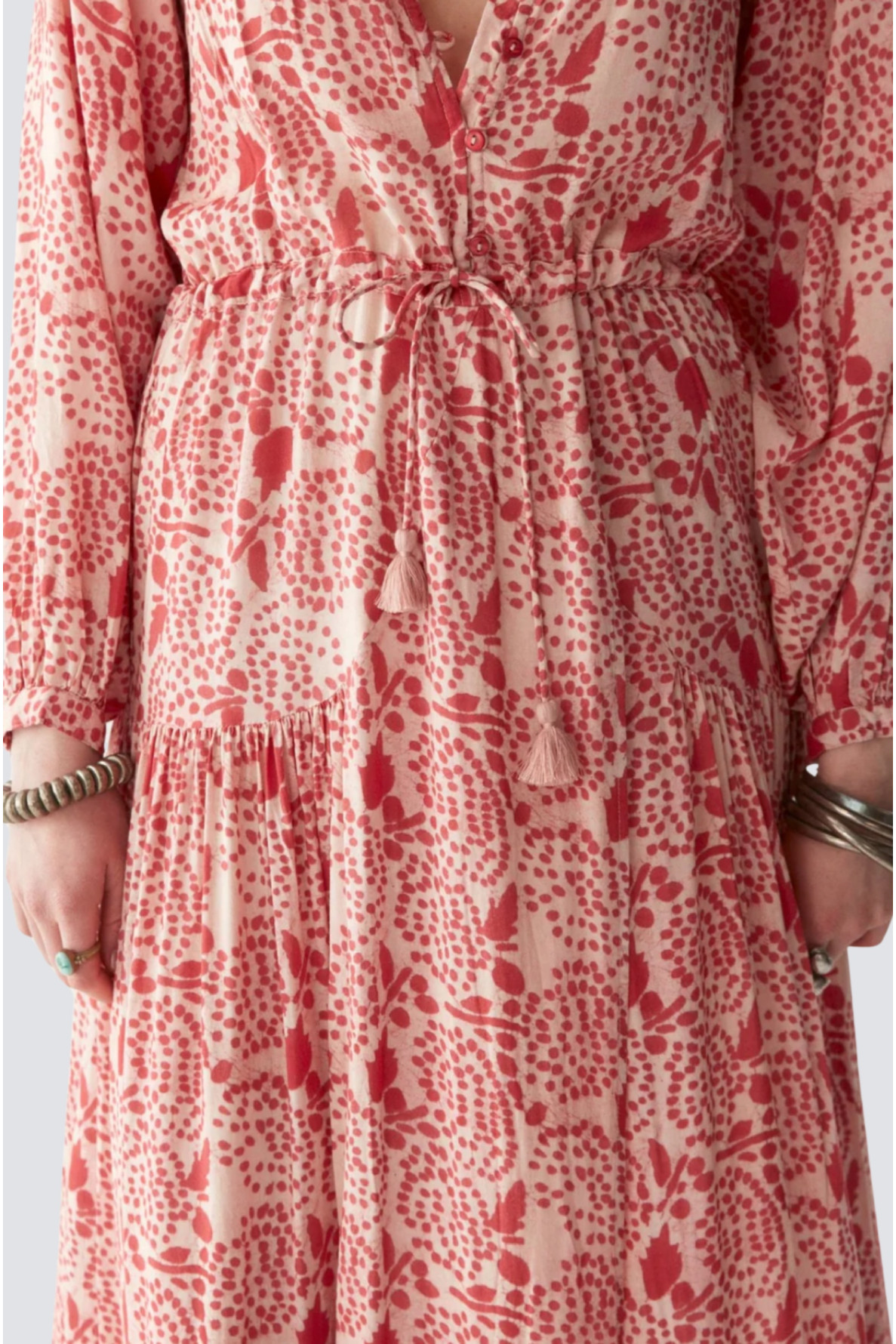 robe longue viscose imprimé - 2