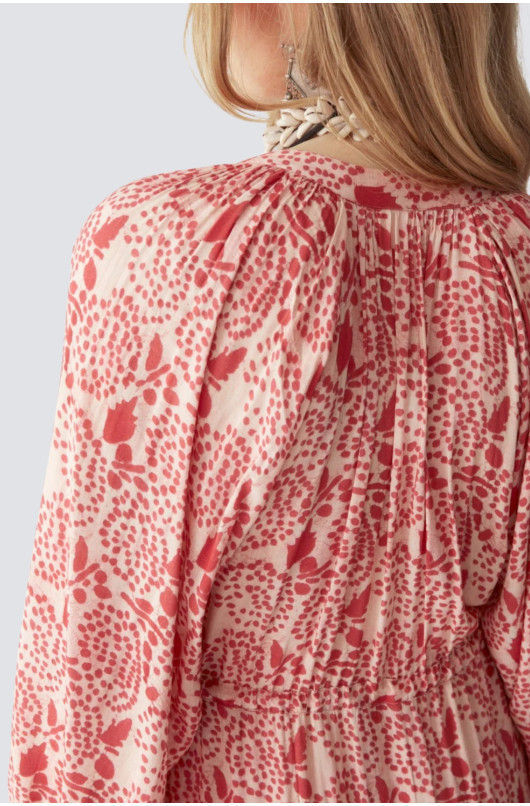 robe longue viscose imprimé - 4