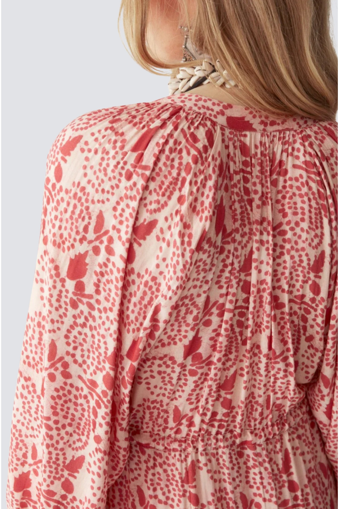 robe longue viscose imprimé - 4