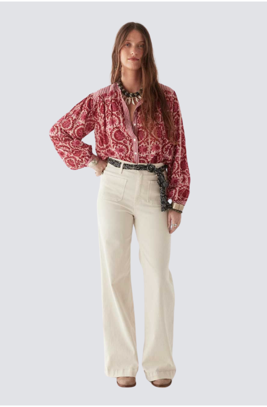 blouse en coton imprimé - 2 - Maison Hotel - 2 