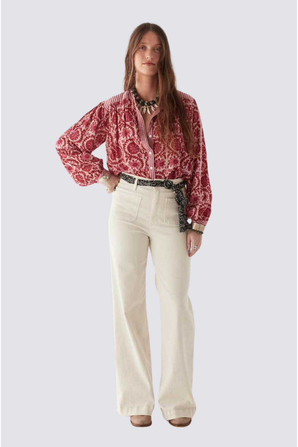 blouse en coton imprimé - 2
