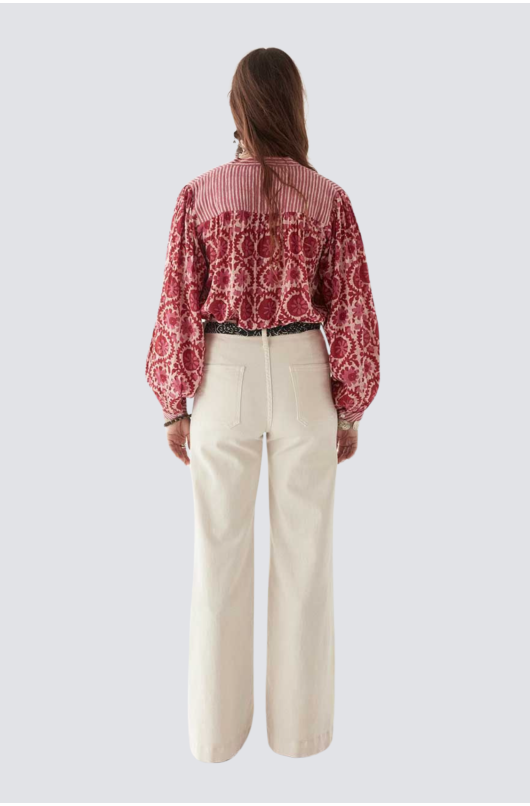 blouse en coton imprimé - 4