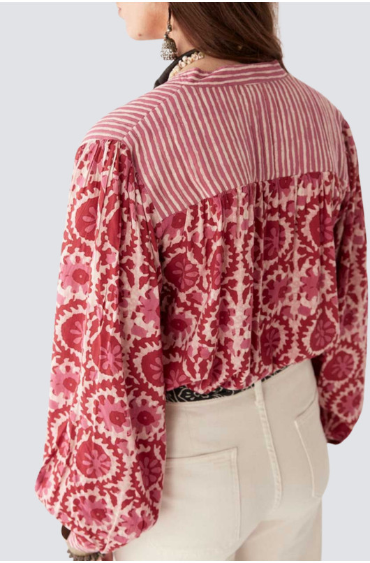 blouse en coton imprimé - 3 - Maison Hotel - 3 