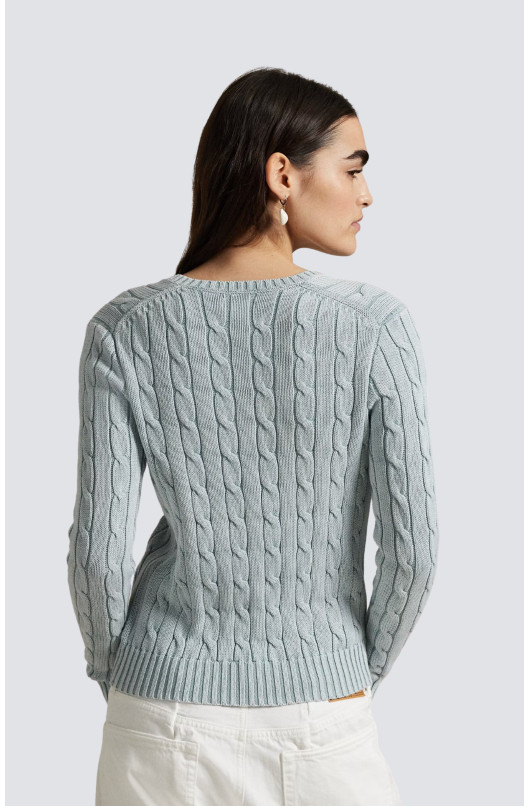 pull en maille col v - 4