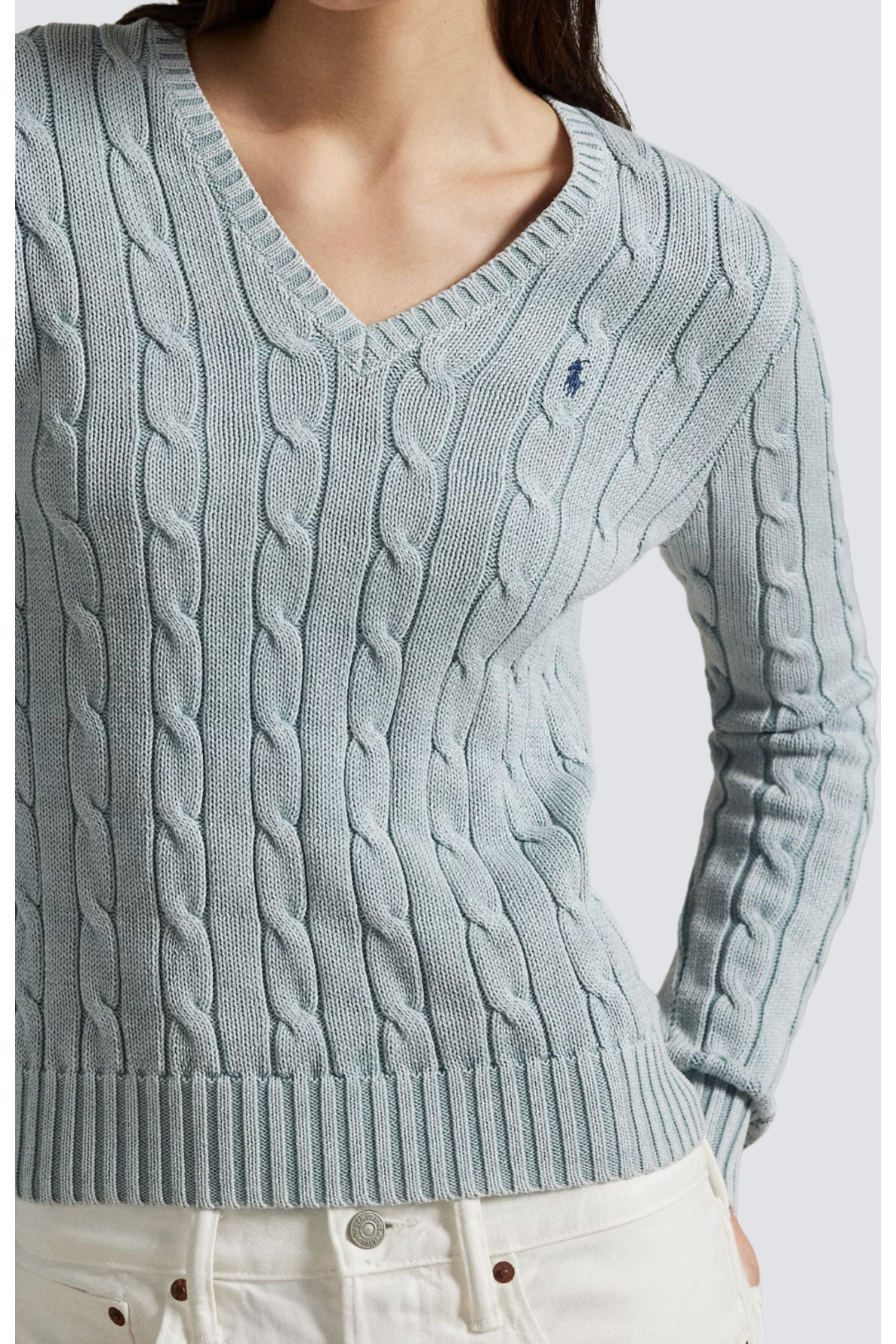 pull en maille col v - 3
