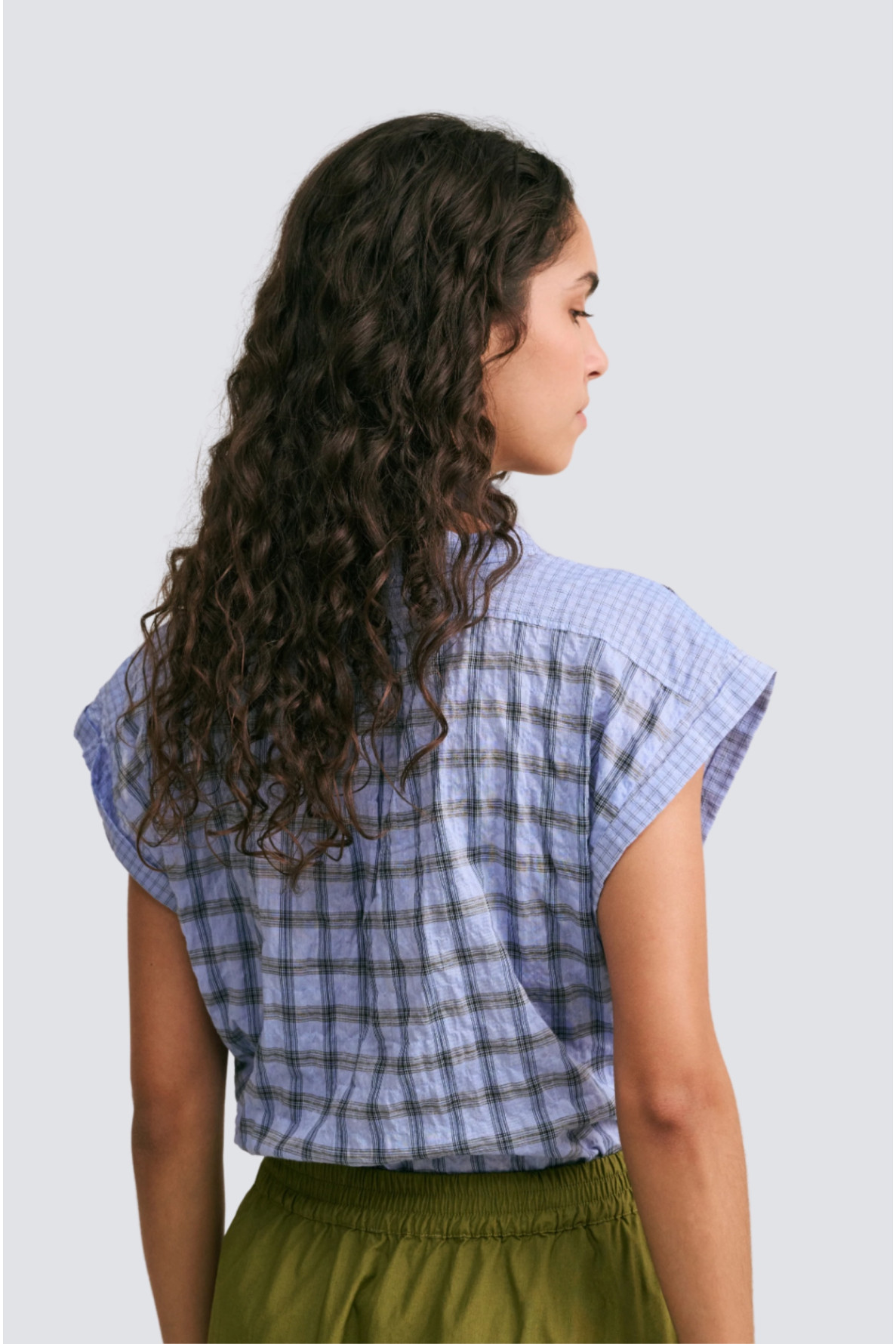 blouse coton mc carreaux - 4