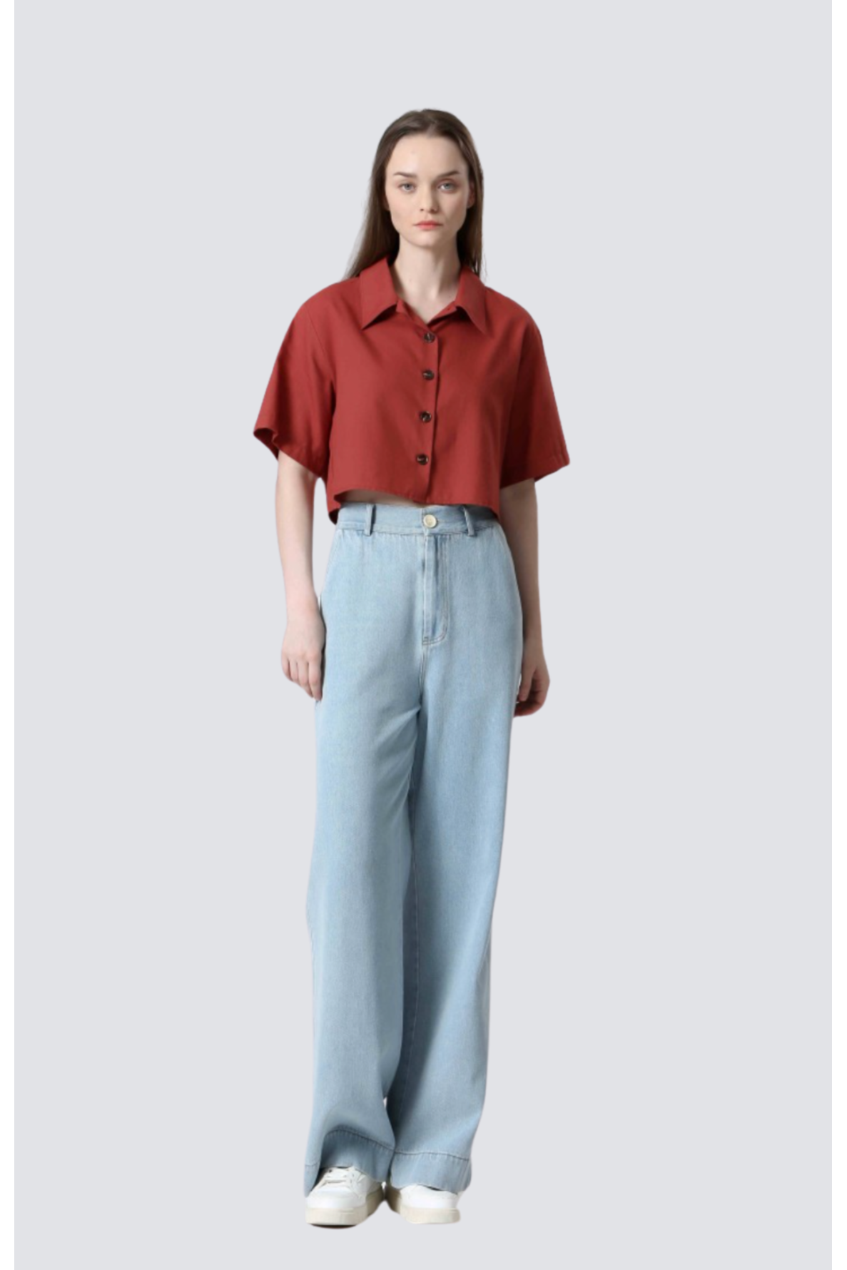 pantalon large en jeans - 2