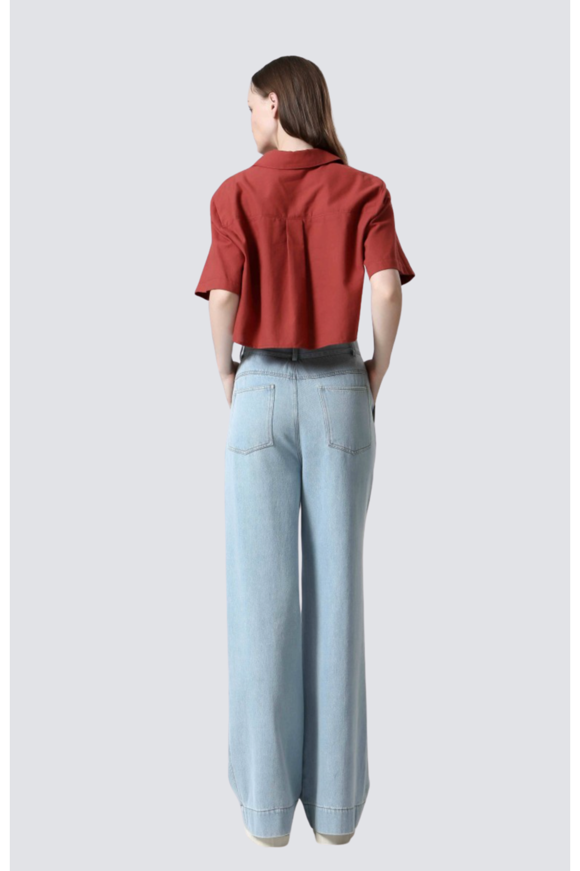 pantalon large en jeans - 3