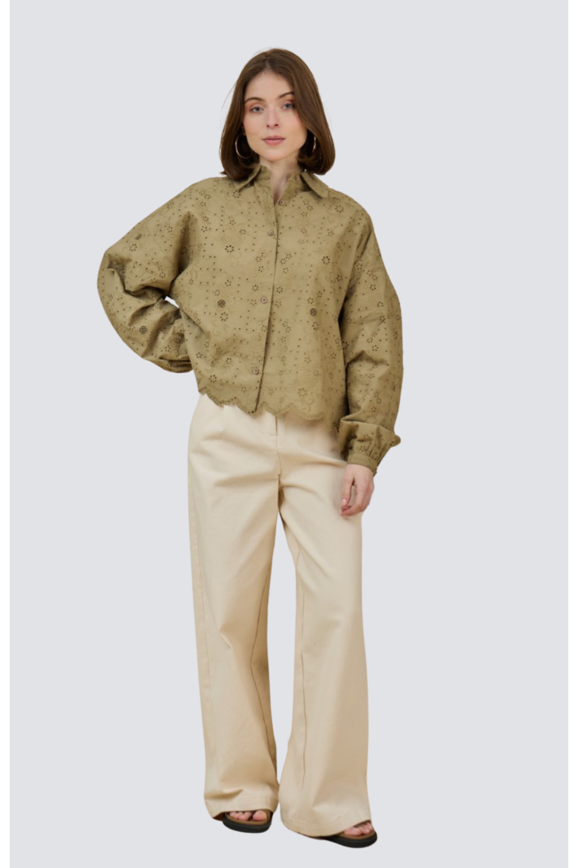 blouse coton ml boderie - 3