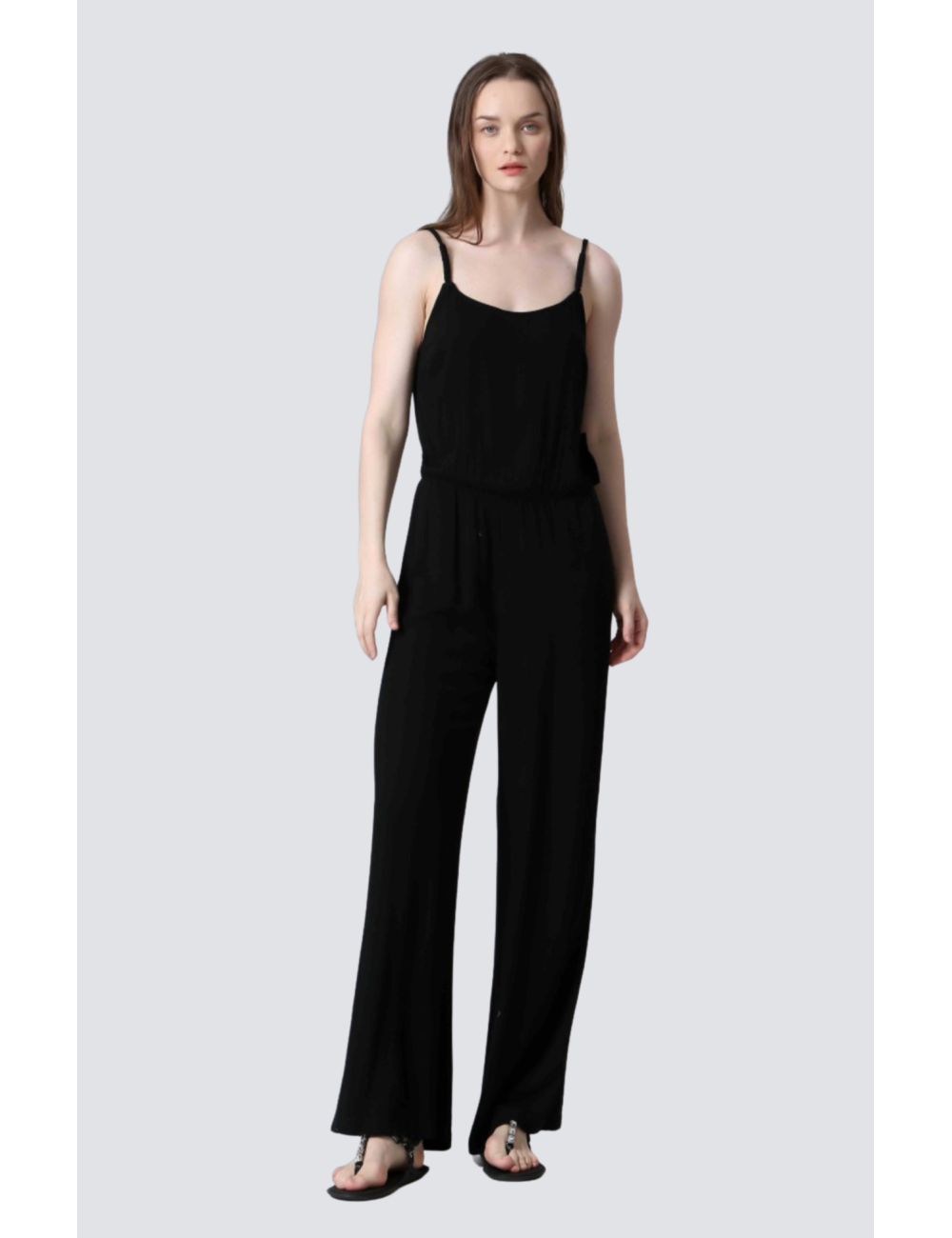 combinaison viscose uni fine bretelle - 