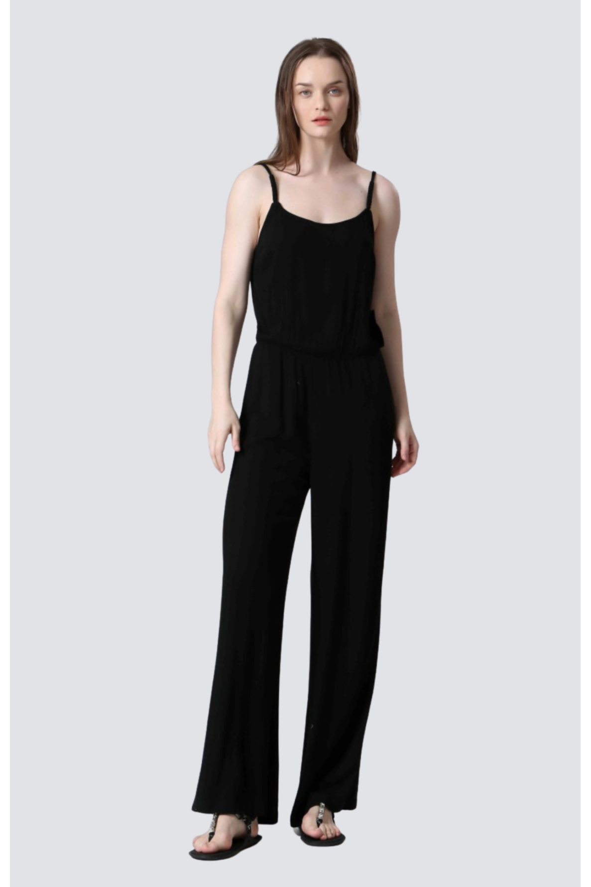 combinaison viscose uni fine bretelle - 1
