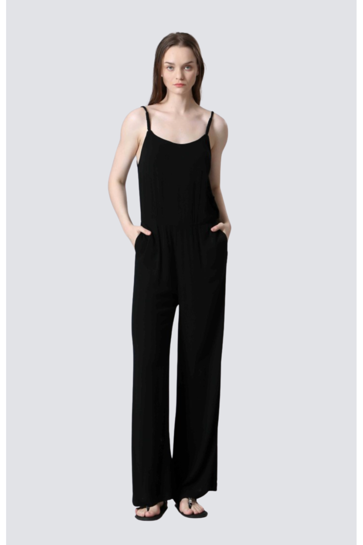 combinaison viscose uni fine bretelle - 3
