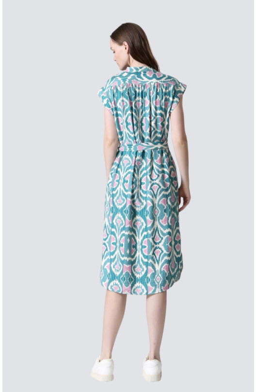 robe mi-longue mc viscose imprime - 4